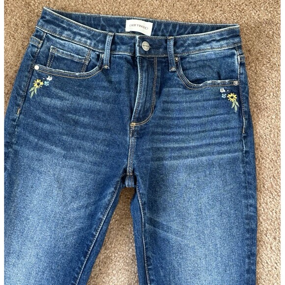 Driftwood Kelly Jeans W2 L31  Bootcut Embroidered Boho Festival Y2K Flowers - Picture 6 of 11